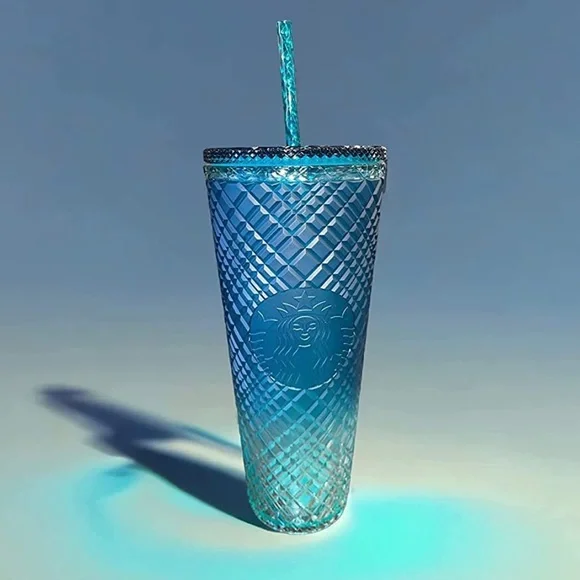 Starbucks | Kitchen | Starbucks 223 Green Gradient Ombr Jeweled Venti  Tumbler | Poshmark